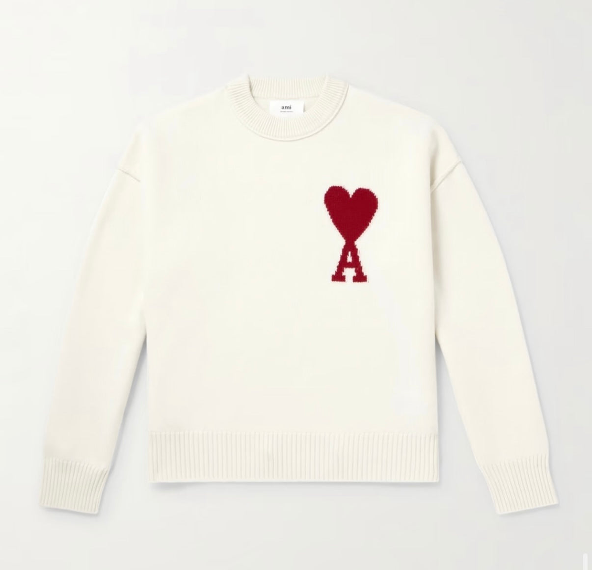 Ami Paris White Sweatshirt