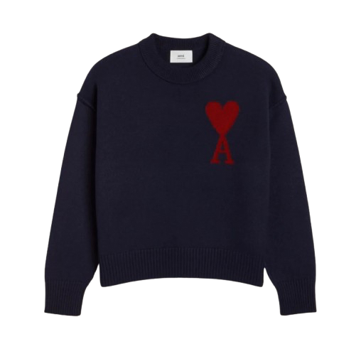 Ami Paris Navy Sweatshirt